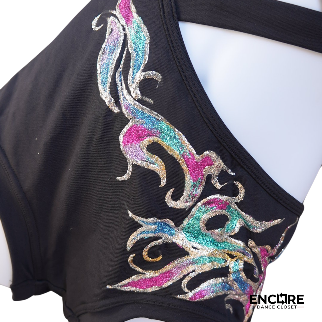 Black Asymmetrical Leotard