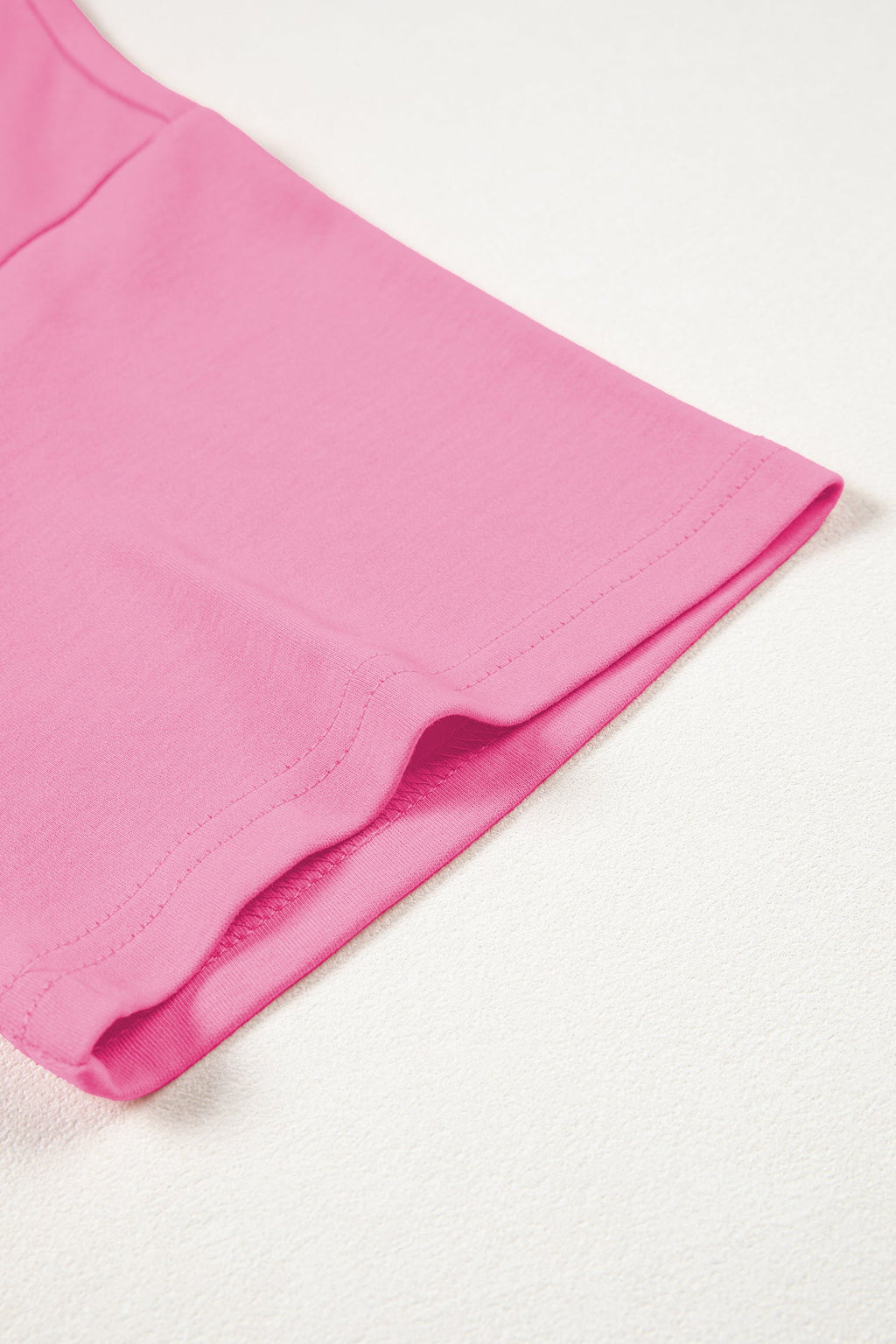 Oversized Solid Color High Neck Tee