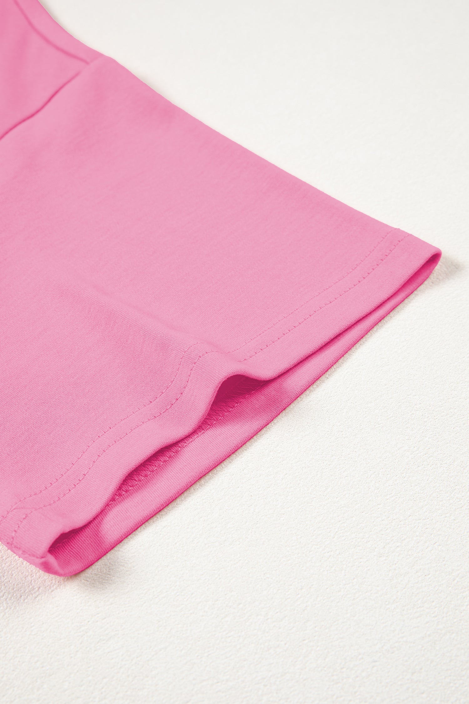 Oversized Solid Color High Neck Tee