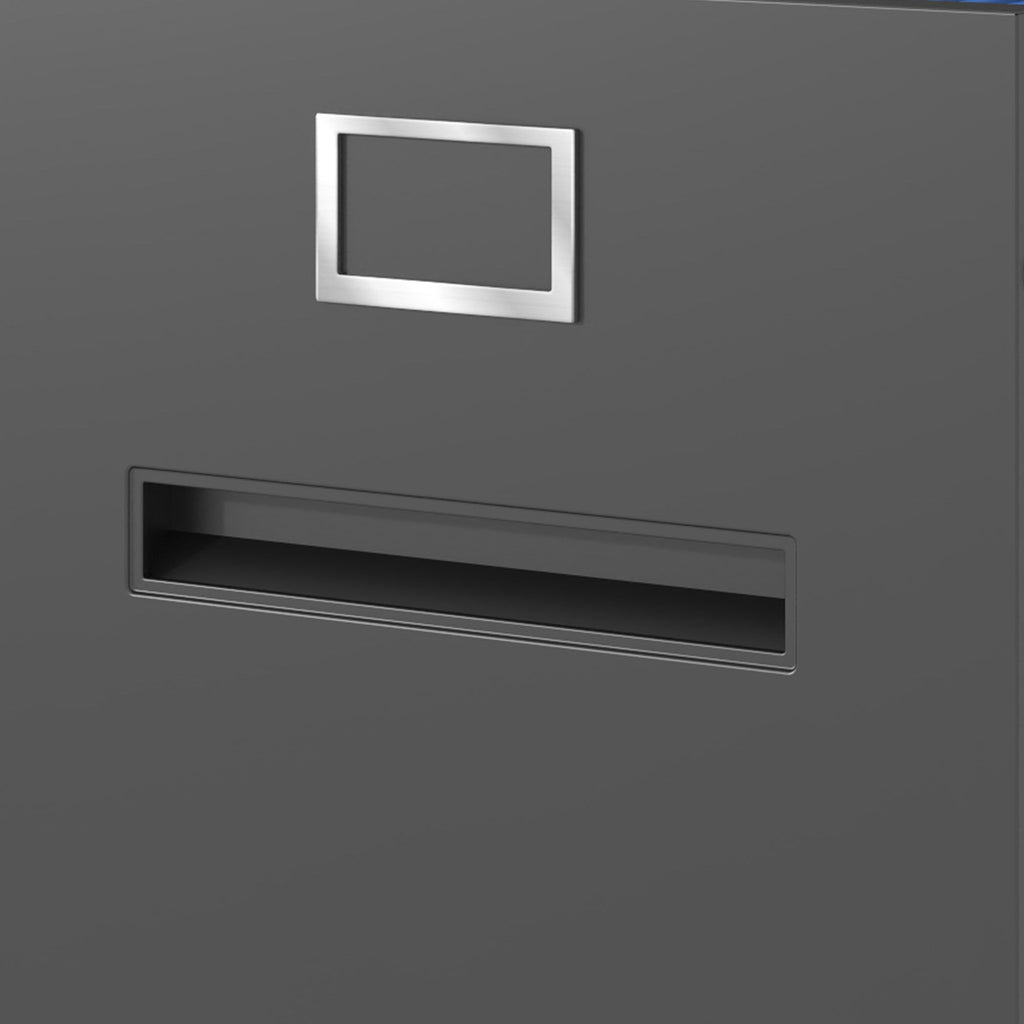 Premium Metal 3 Drawer File Cabinet with Lock for A4 Legal/Letter Size Storage, Black Steel, 15.16x17.72x40.39 inches