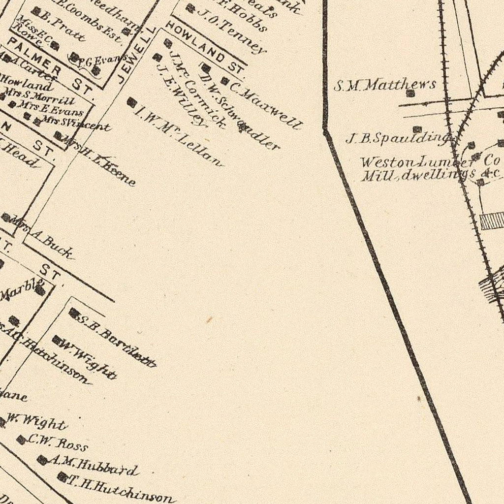 Vintage Map of Gorham, New Hampshire 1892