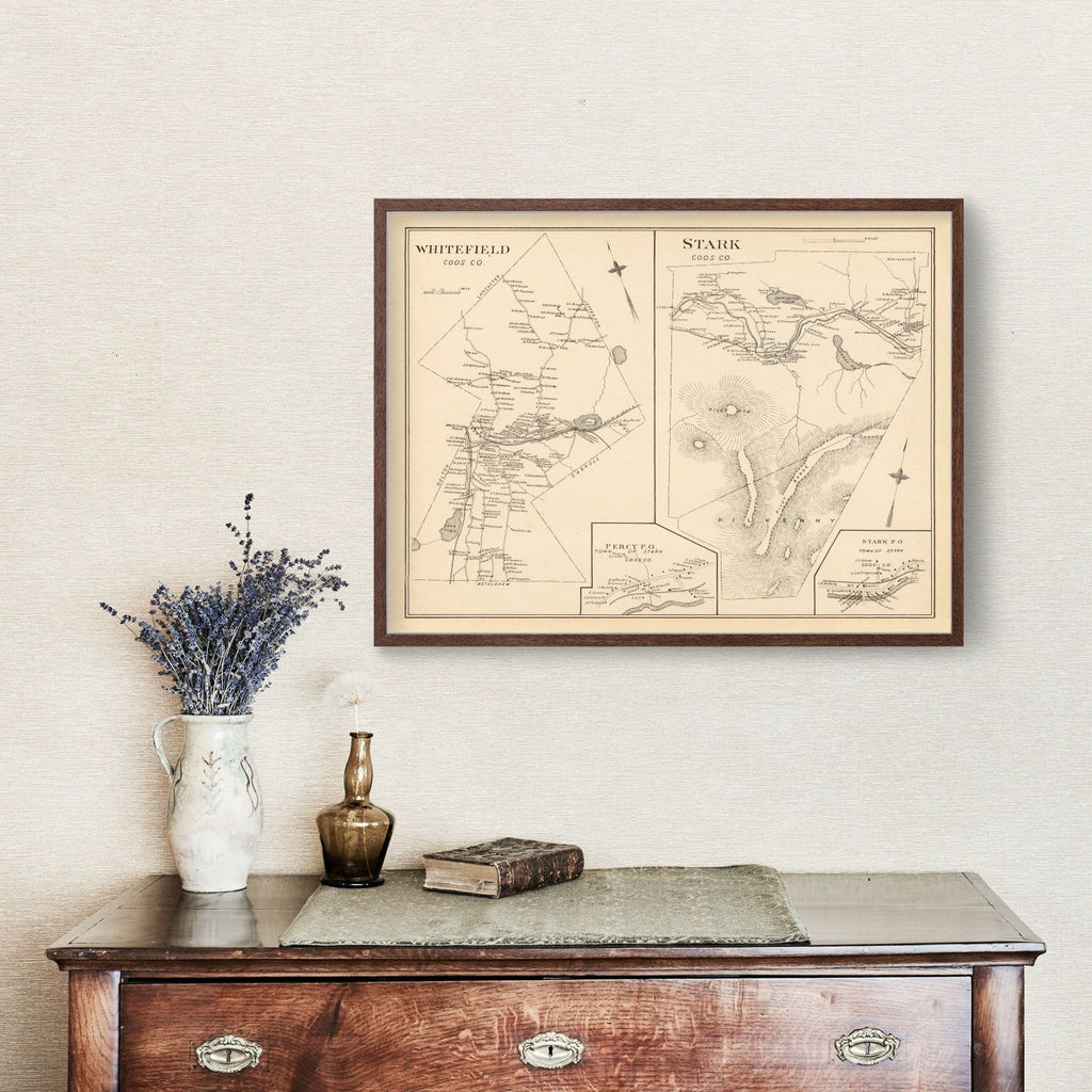 Vintage Map of Stark, New Hampshire 1892