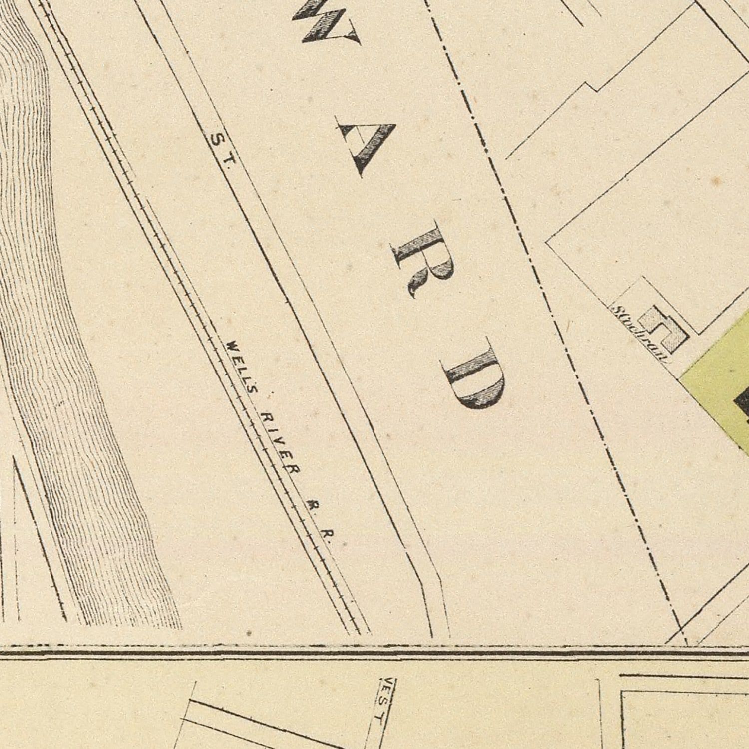 Vintage Map of Montpelier, Vermont 1876