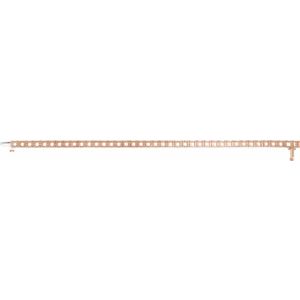 14K Rose Gold 4.3 mm Round Line 7 1/4" Bracelet Mounting