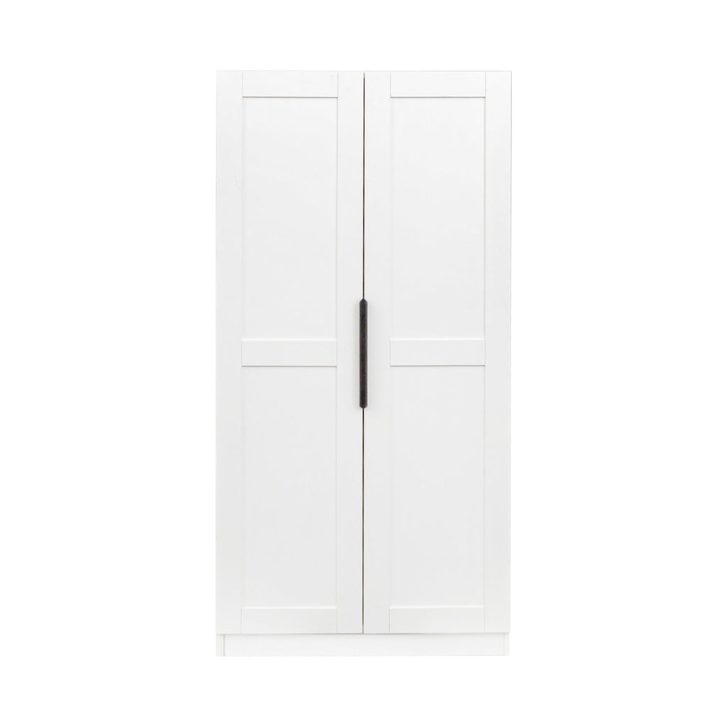 62.99in Kitchen Pantry Cabinet, White Freestanding Buffet Cupboards Sideboard with Doors &  Shelves, Kitchen Pantry Storage Cabinet for Kitchen, Living Room and Dinning Room