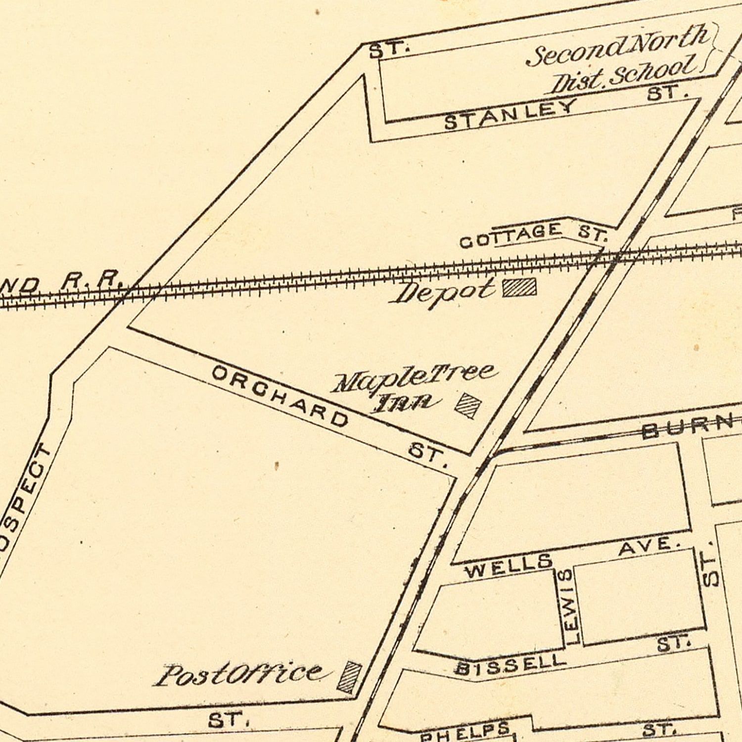 Vintage Map of East Hartford, Connecticut 1893