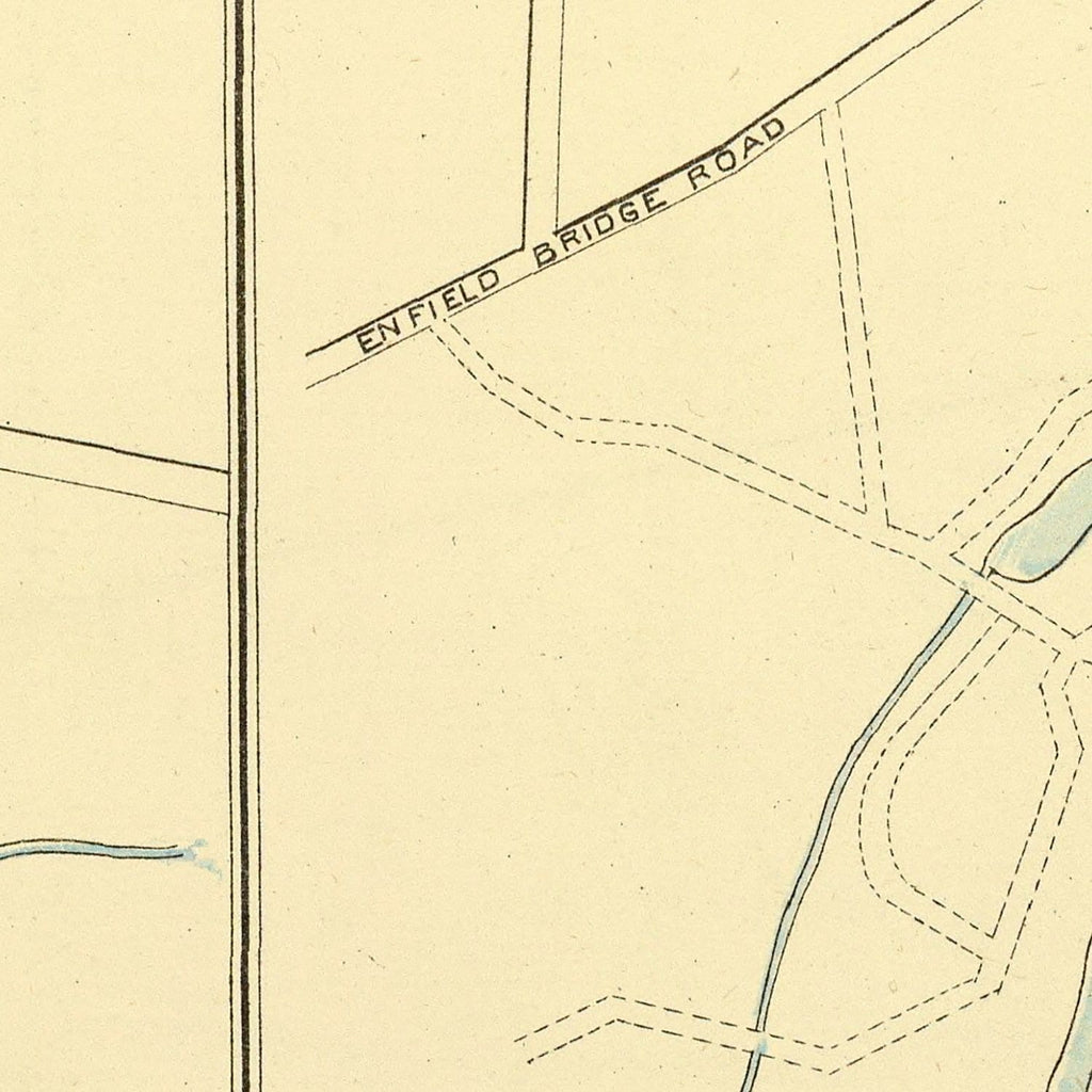 Vintage Map of Hazardville, Connecticut 1893