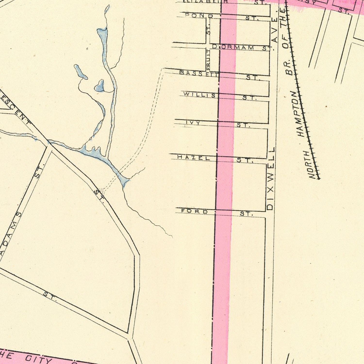 Vintage Map of Westville, Connecticut 1893