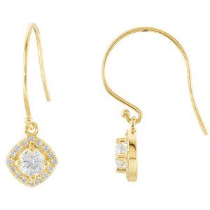 14K Yellow Gold 3/4 CTW Natural Diamond Earrings