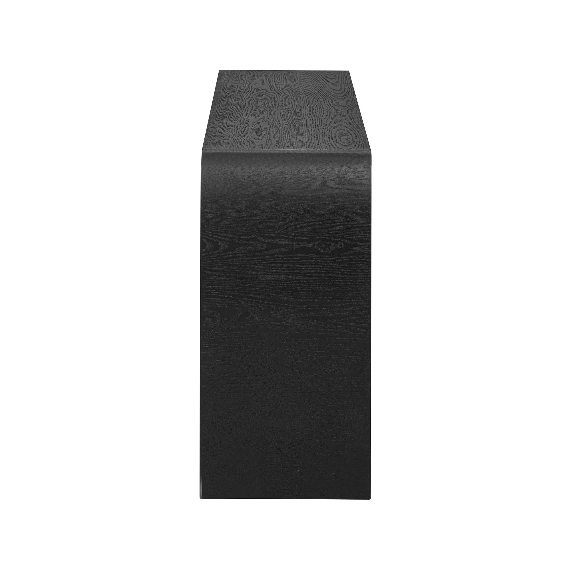 U-Style Four-Door Ash Veneer Storage Cabinet with Curved Legs, Perfectly Suited for Hallways, Entrances, and Living Rooms