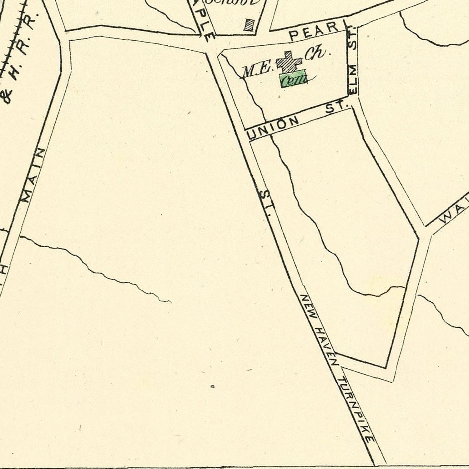 Vintage Map of Madison, Connecticut 1893