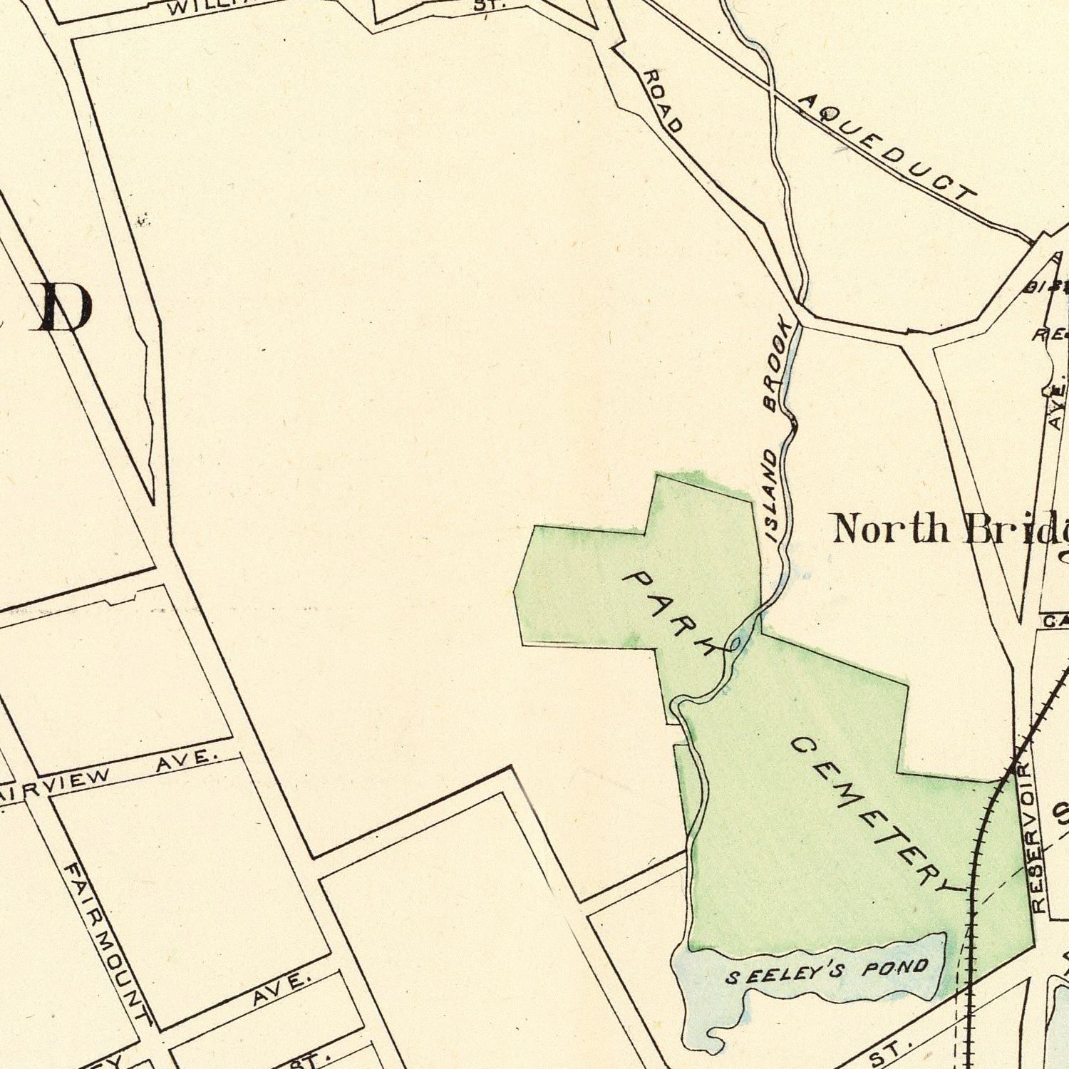 Vintage Map of Bridgeport, Connecticut 1893