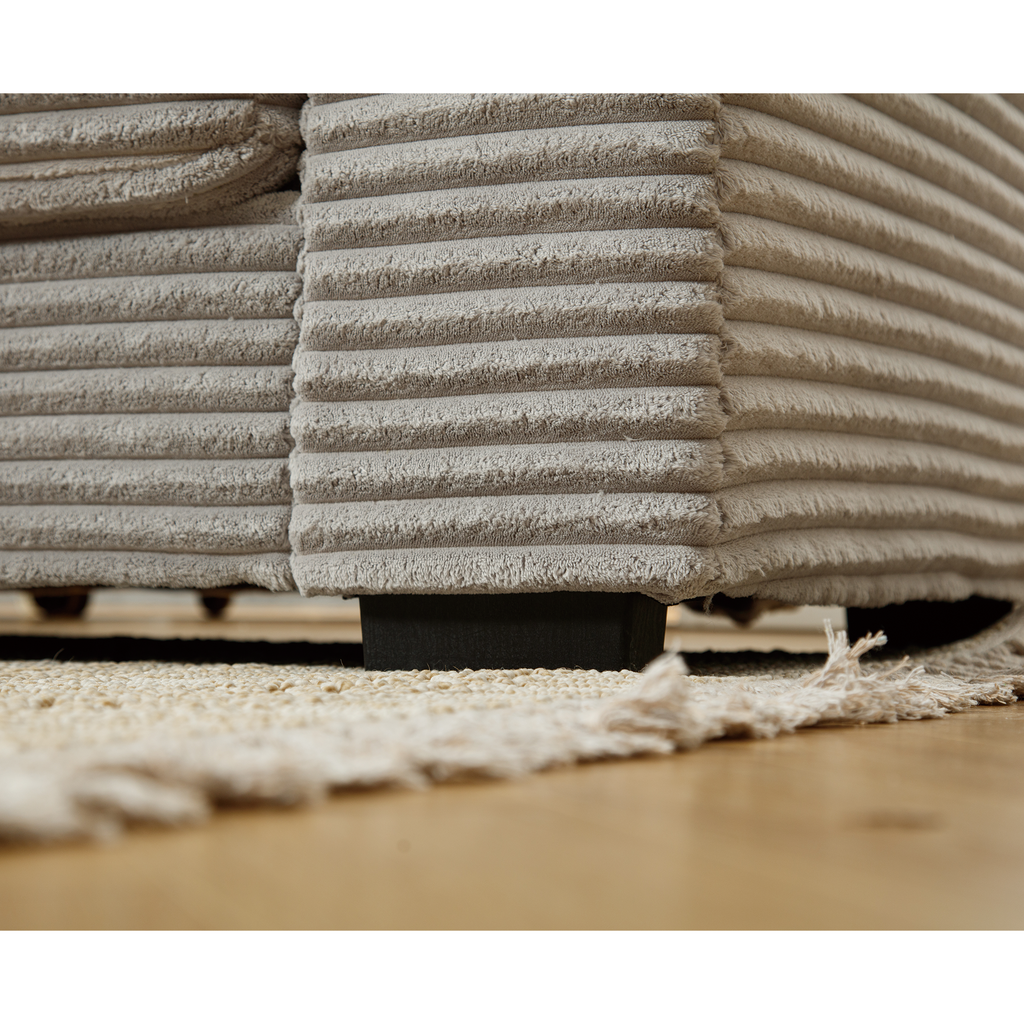 [NEW ARRIVED] [VIDEO PROVIDED] Oversized Two-Piece  Couches,  L Shaped Sofa, Corduroy, Left Chaise Daybed,with Armrests,Eight Throw Pillows,Corner Sofa,Easy To Assemble,  Gray