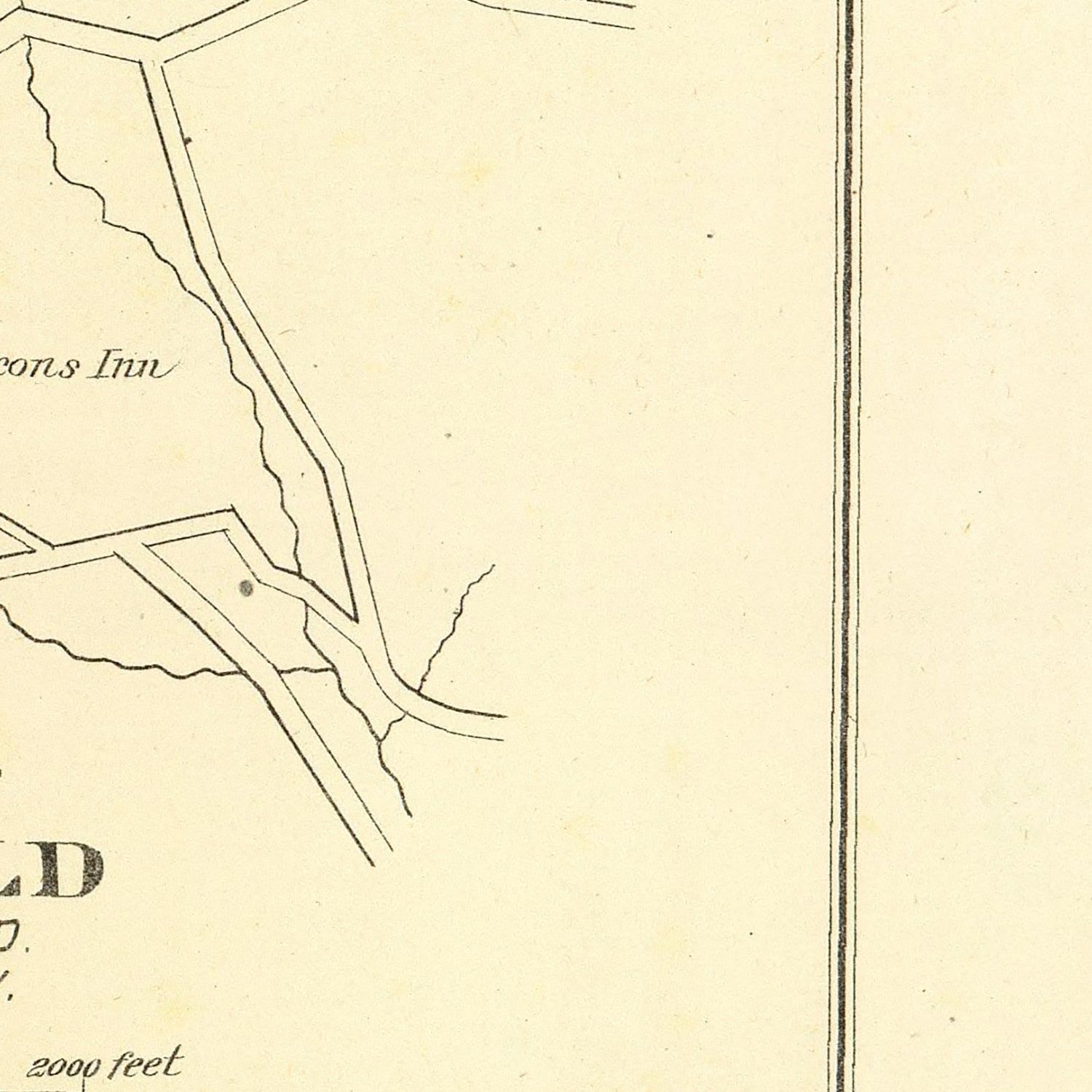 Vintage Map of Newtown, Connecticut 1893