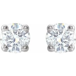 Sterling Silver 1/5 CTW Lab-Grown Diamond Earrings – image 2