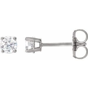 14K White Gold 1/3 CTW Natural Diamond Earrings