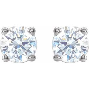 14K White Gold 1/3 CTW Natural Diamond Earrings – image 2