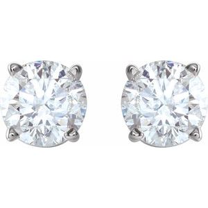 Sterling Silver Imitation White Cubic Zirconia Earrings – image 2
