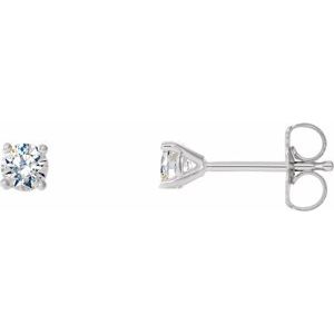 14K White Gold 1/2 CTW Natural Diamond Cocktail-Style Earrings