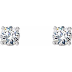 14K White Gold 1/5 CTW Natural Diamond Cocktail-Style Earrings – image 2