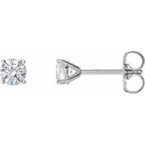 14K White Gold 1 1/2 CTW Natural Diamond Cocktail-Style Earrings