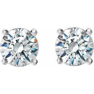 Platinum 1 1/2 CTW Natural Diamond Cocktail-Style Earrings – image 2