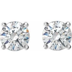 Platinum 3/4 CTW Natural Diamond Cocktail-Style Earrings