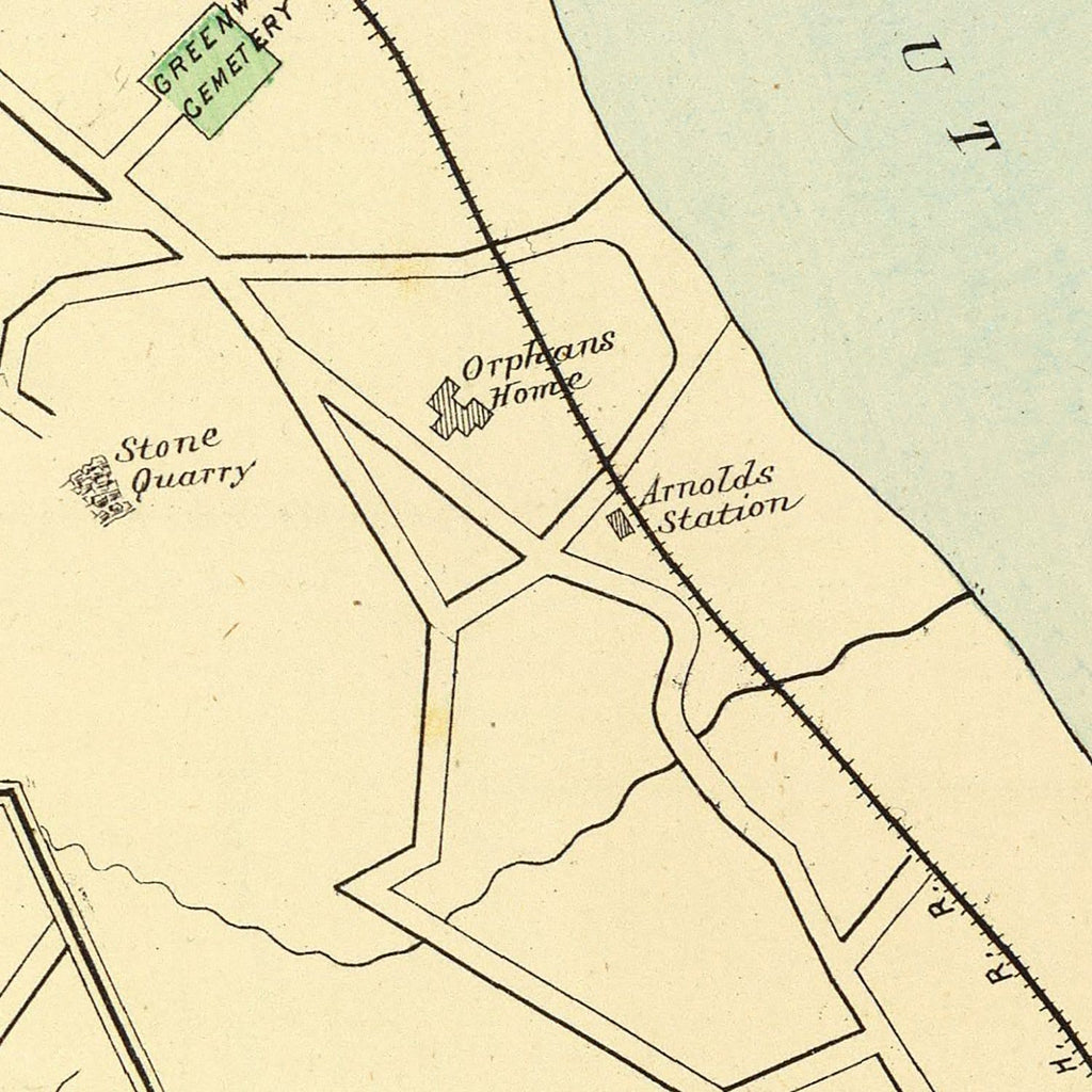 Vintage Map of Haddam, Connecticut 1893