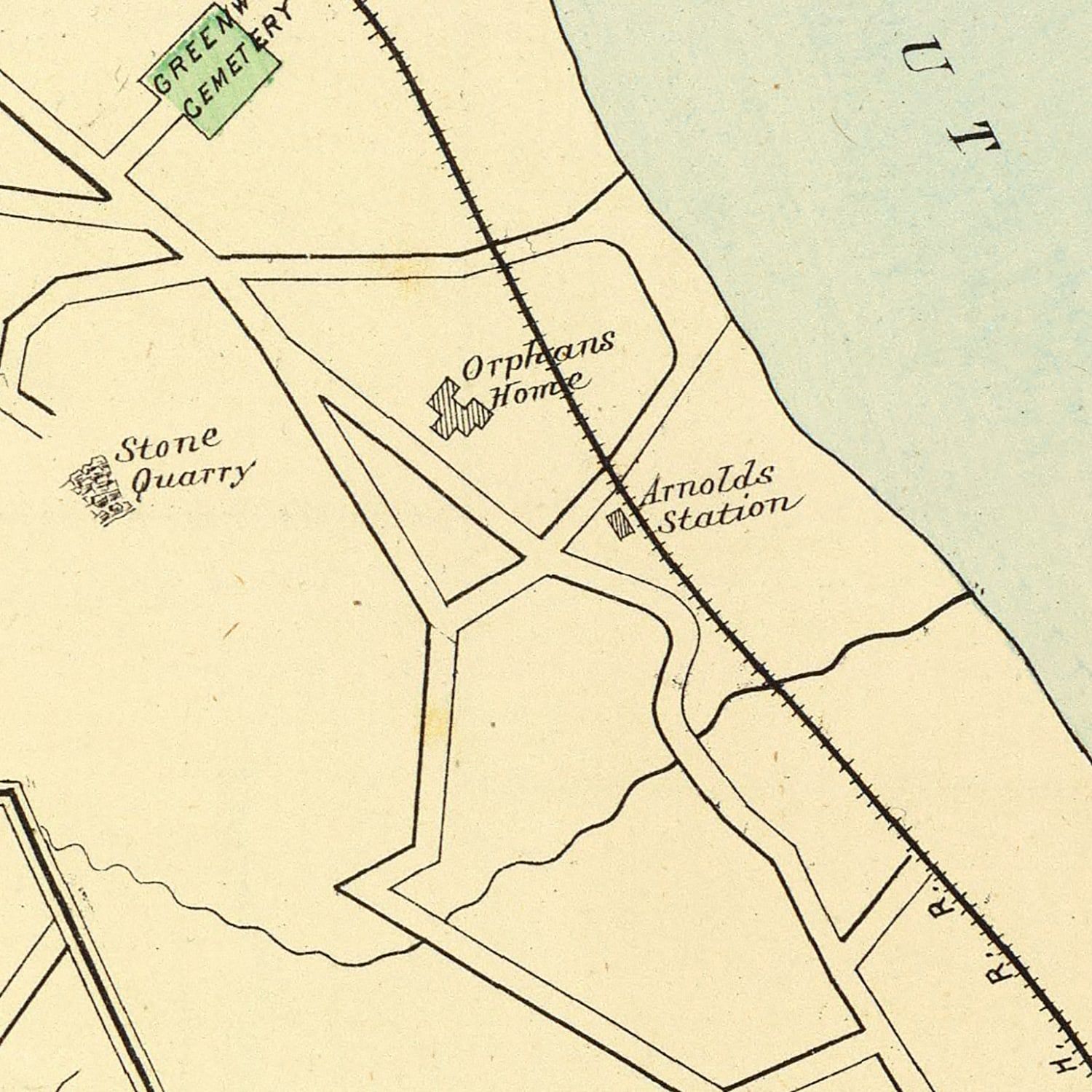 Vintage Map of Haddam, Connecticut 1893