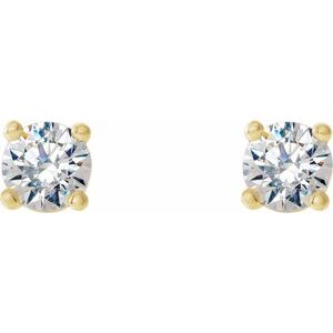 14K Yellow Gold 1/3 CTW Natural Diamond Cocktail-Style Earrings – image 2