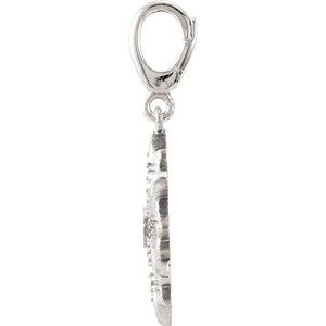 Sterling Silver Accented Vintage-Inspired Charm/Pendant Mounting – image 2