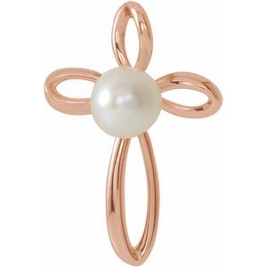 Pearl Cross Pendant