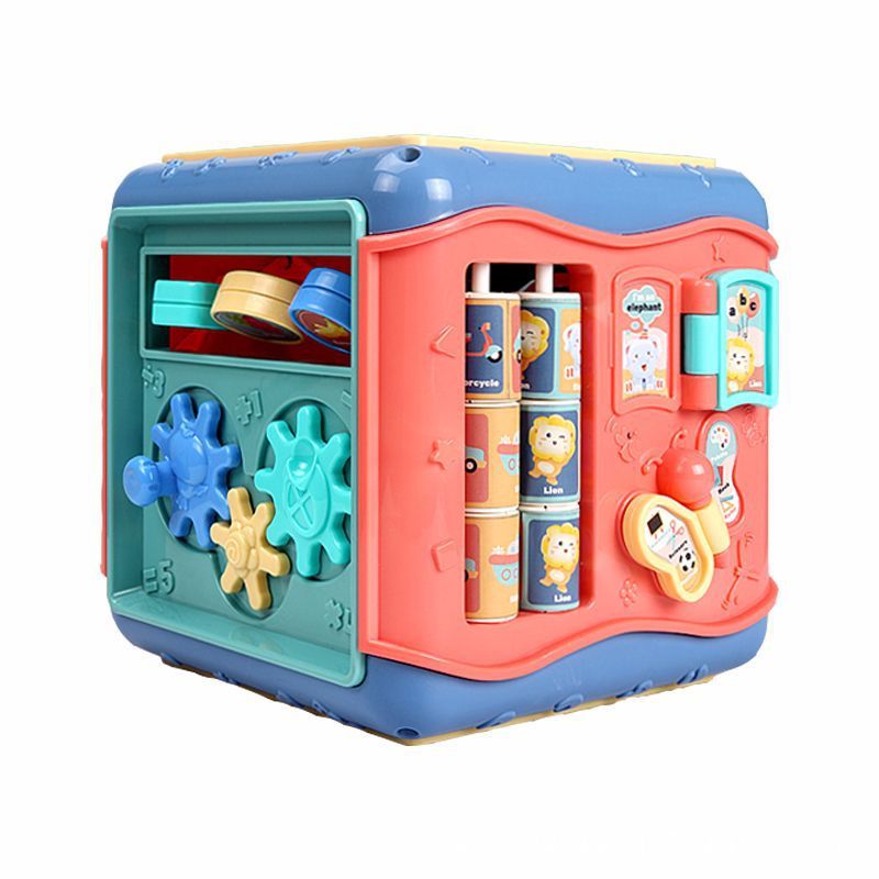 Montessori Hexahedron Toy – 6-Sided Educational Activity Box