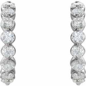 14K Yellow Gold 2.8 mm Round 19.1 mm Hoop Earring Mounting – image 2