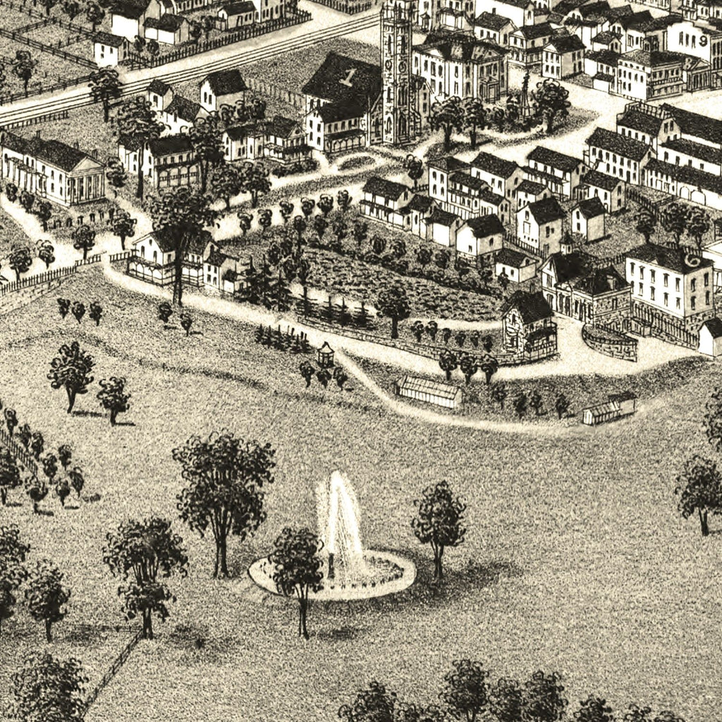 Vintage Map of Great Barrington, Massachusetts 1884