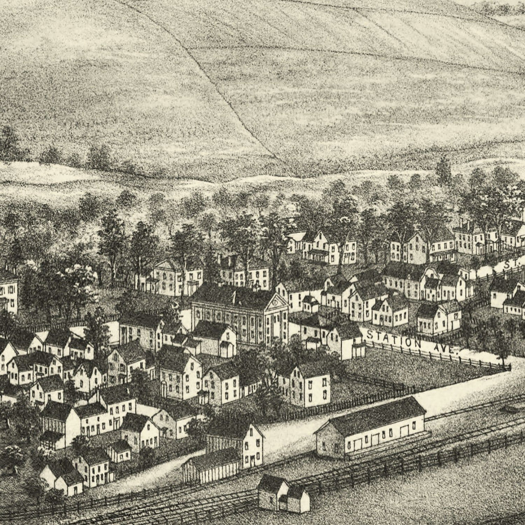 Vintage Map of Groton, Massachusetts 1886
