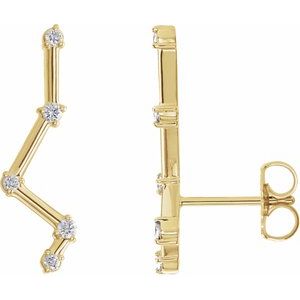 Platinum Constellation Right Ear Climber Mounting – image 3