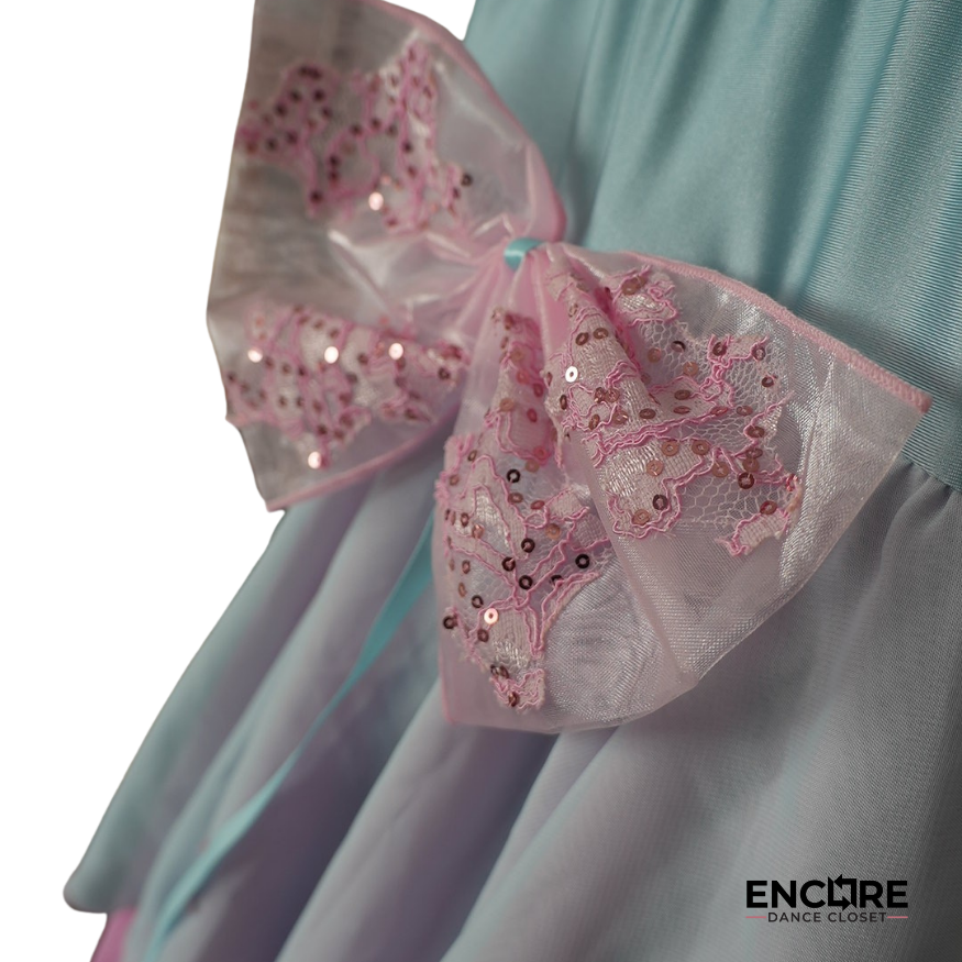 Blue & Pink Lace Dress