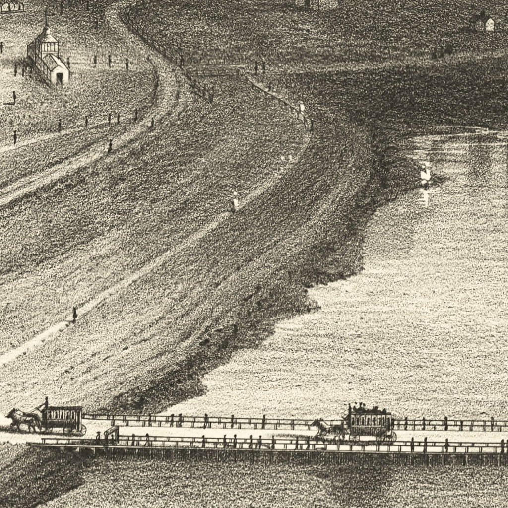 Vintage Map of Nantasket Beach, Massachusetts 1879