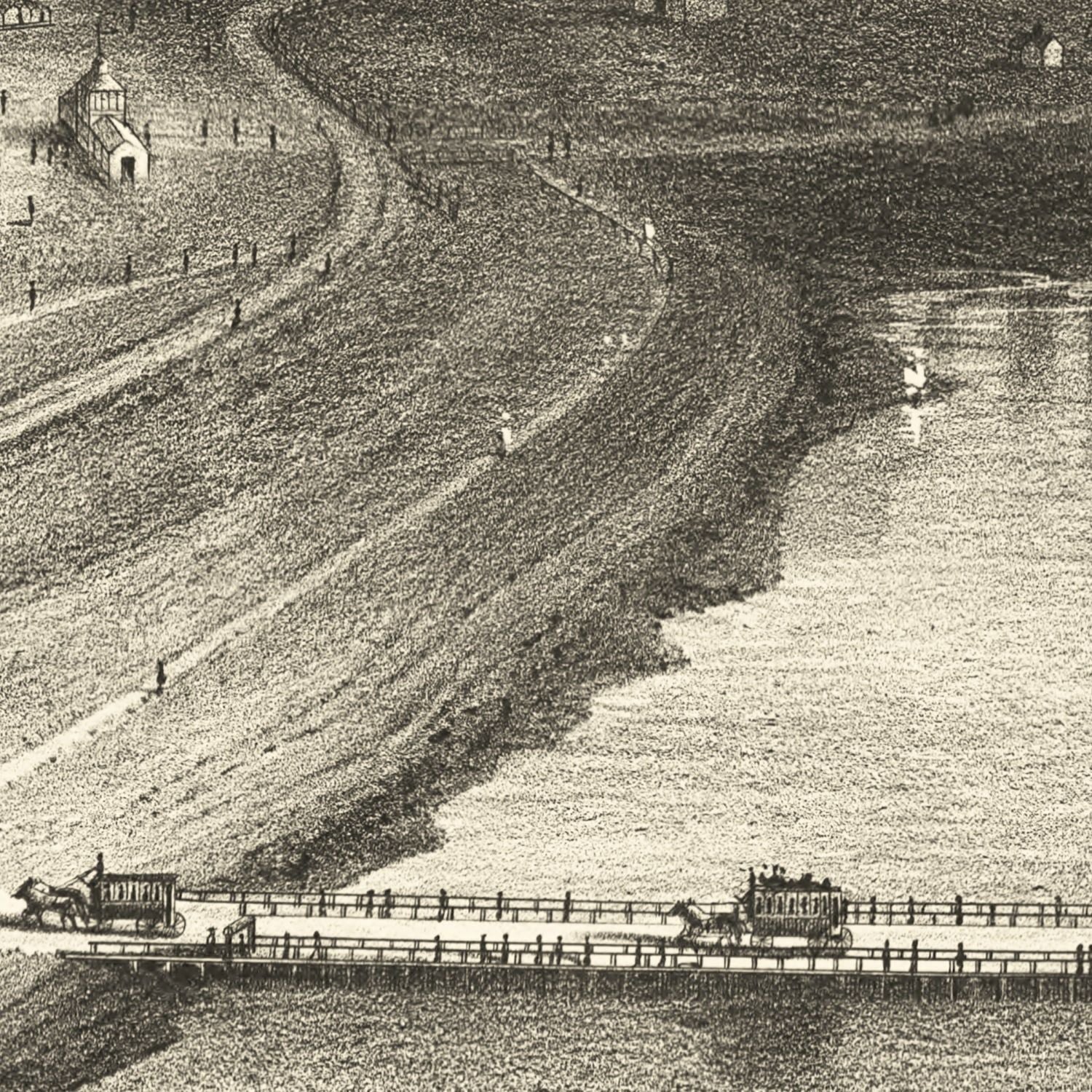 Vintage Map of Nantasket Beach, Massachusetts 1879