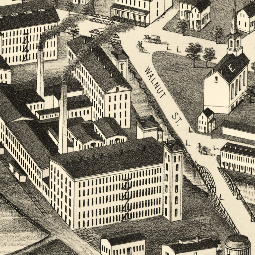 Vintage Map of Maynard, Massachusetts 1879