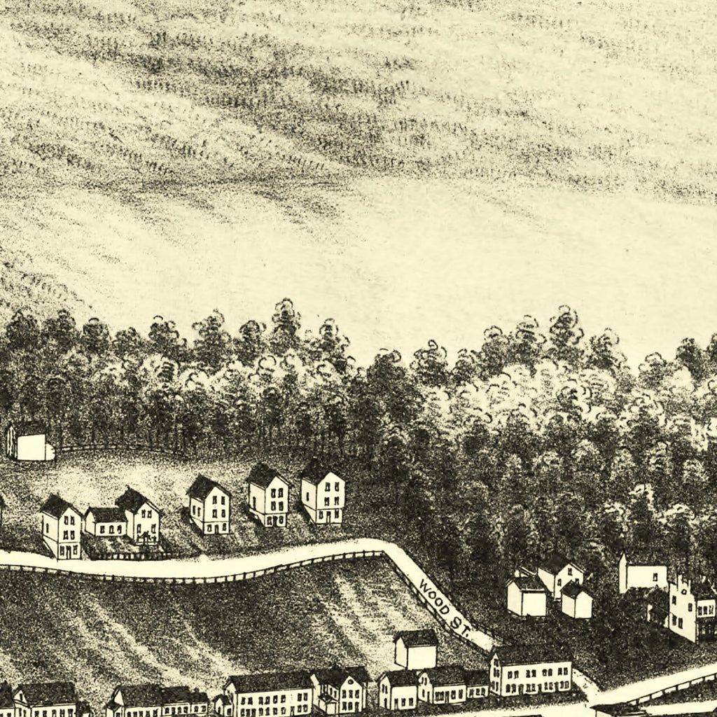 Vintage Map of Blackinton, Massachusetts 1889