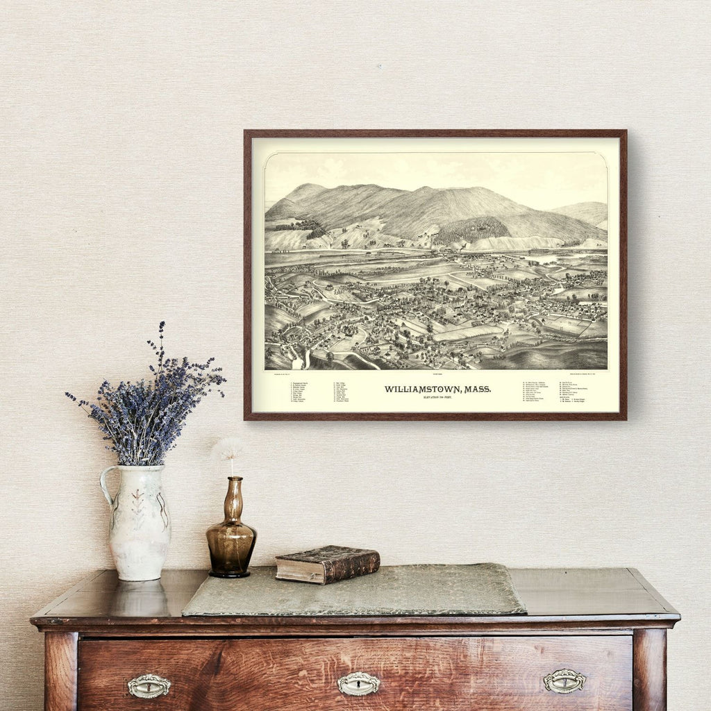 Vintage Map of Williamstown, Massachusetts 1898