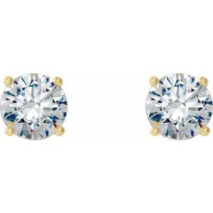 14K Yellow Gold 1/2 CTW Natural Diamond Cocktail-Style Earrings – image 2