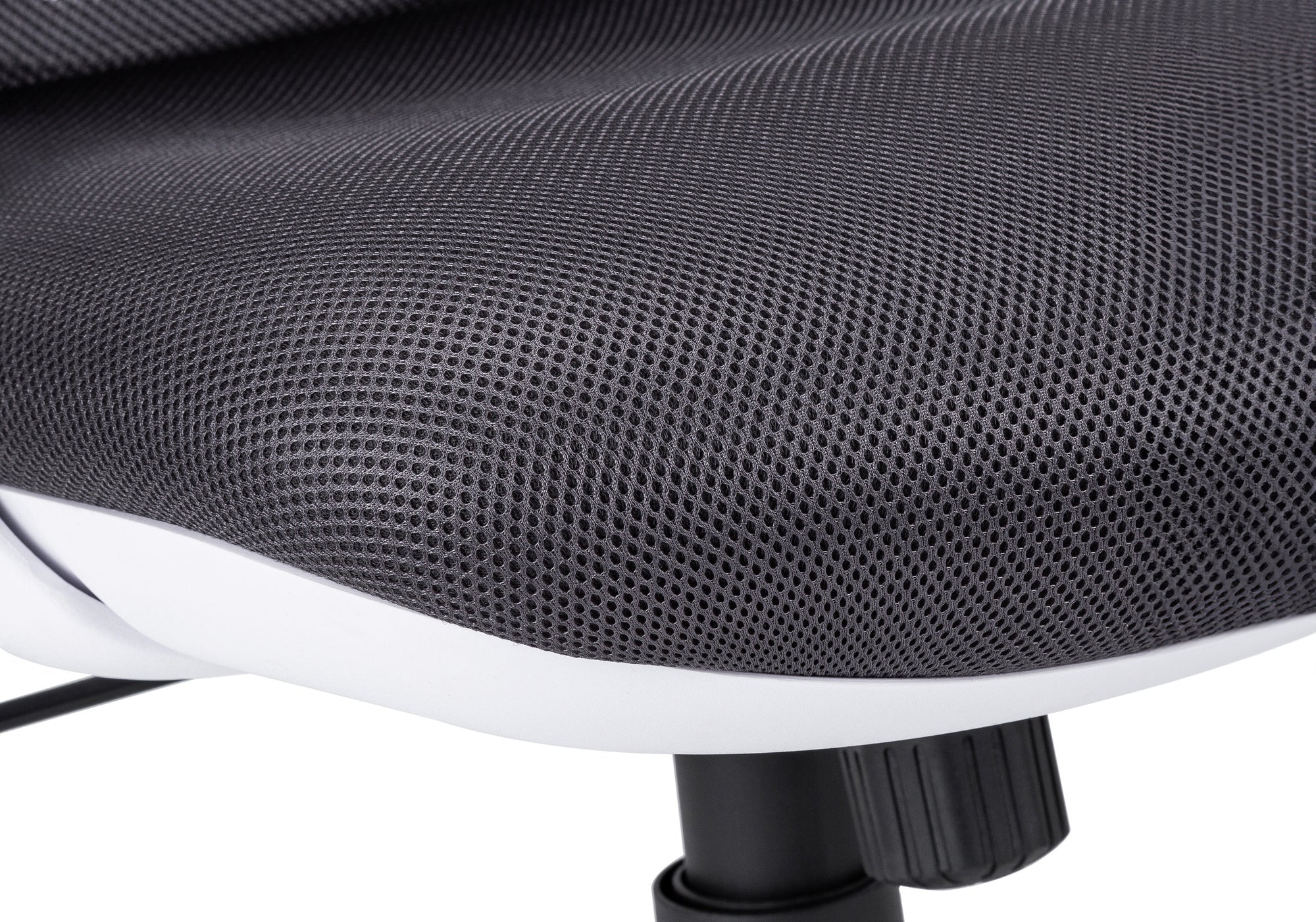 Office Chair, Adjustable Height, Swivel, Ergonomic, Armrests, Computer Desk, Work, Grey Mesh, Chrome Metal, Contemporary, Modern