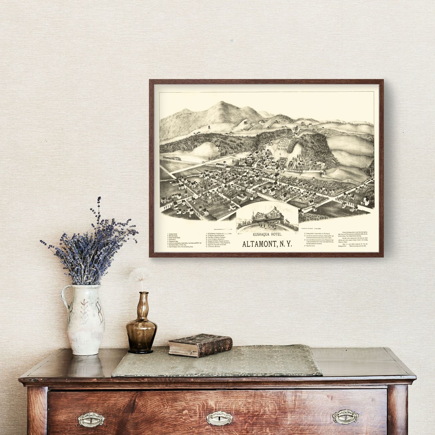 Vintage Map of Altamont, New York 1890