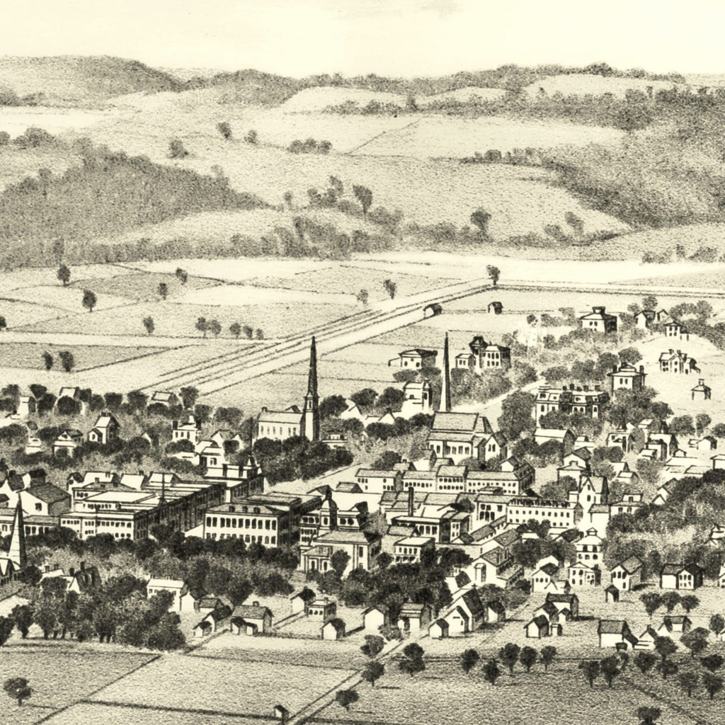 Vintage Map of Bath, New York 1878