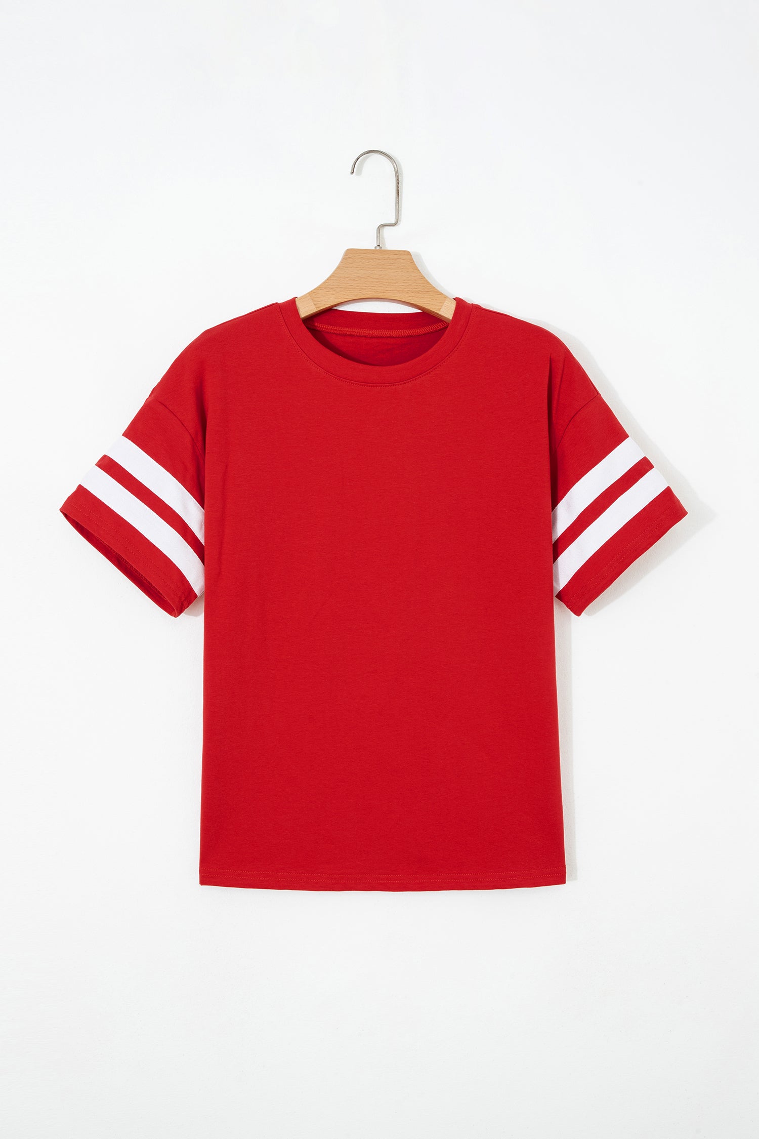 Varsity Stripe Crew Neck Short Sleeve T-Shirt