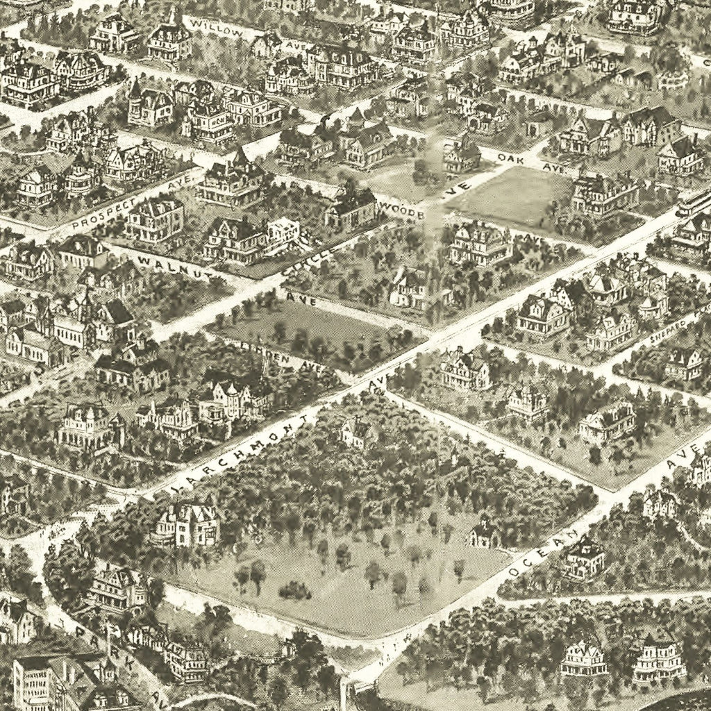 Vintage Map of Larchmont, New York 1904