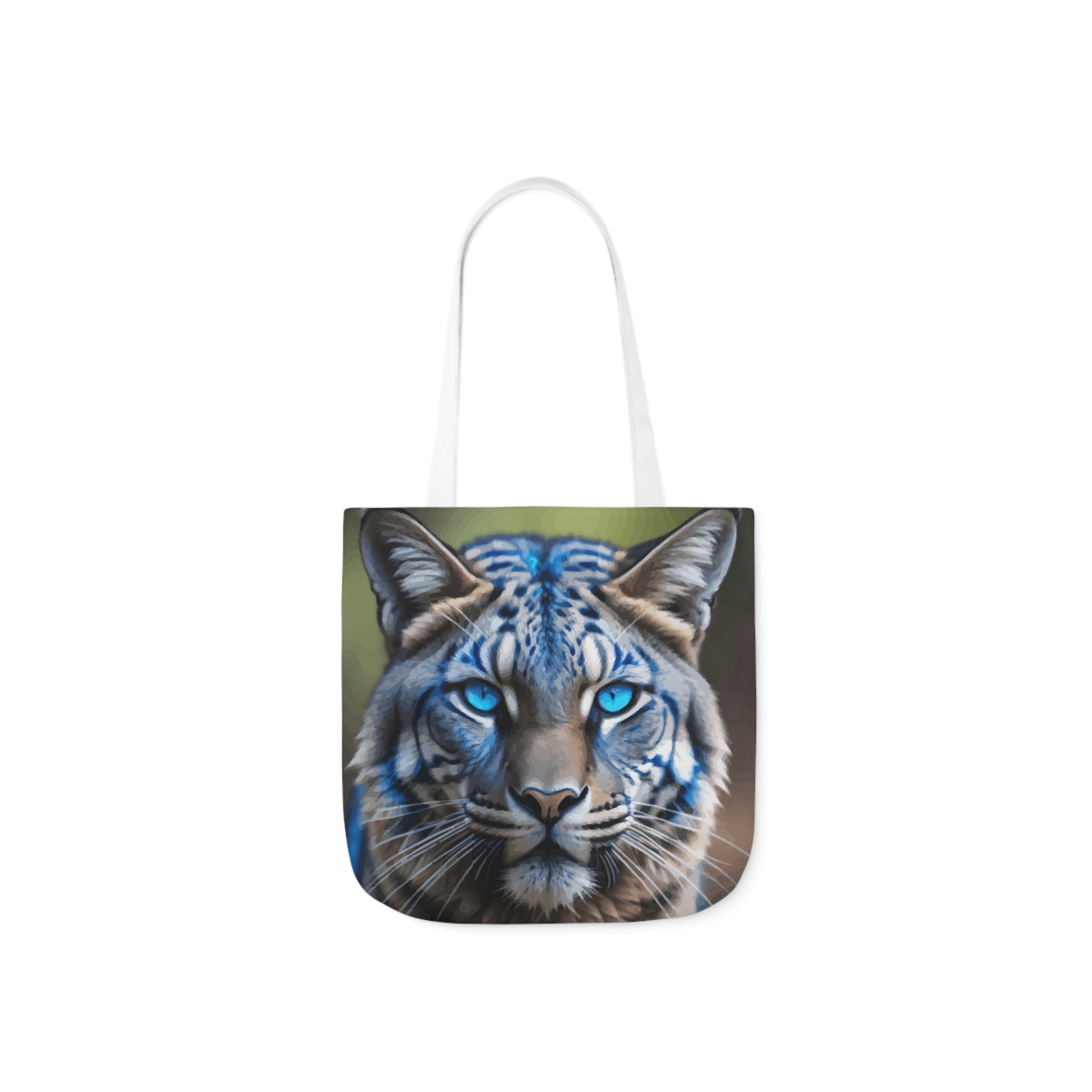 Blue Wildcat Canvas Tote Bag with 5 Strap Color Choices
